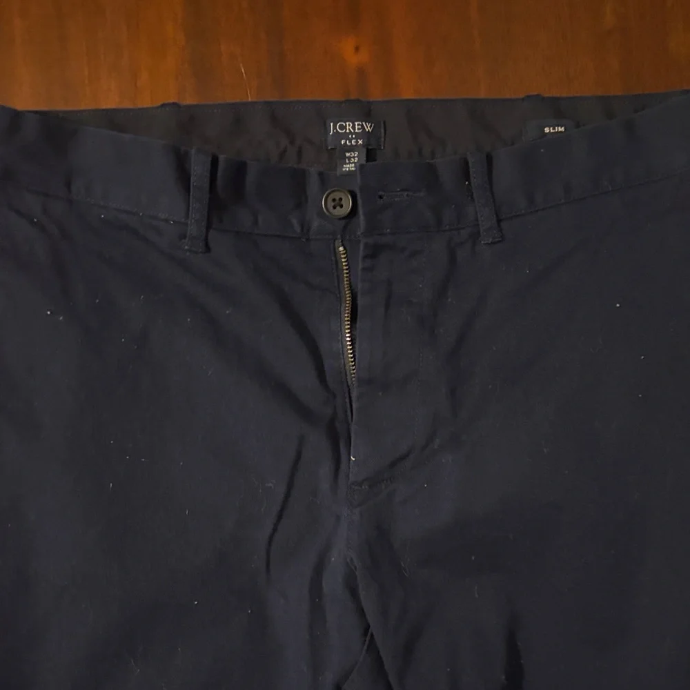 J. Crew Navy Slim Stretch Chinos 32X32